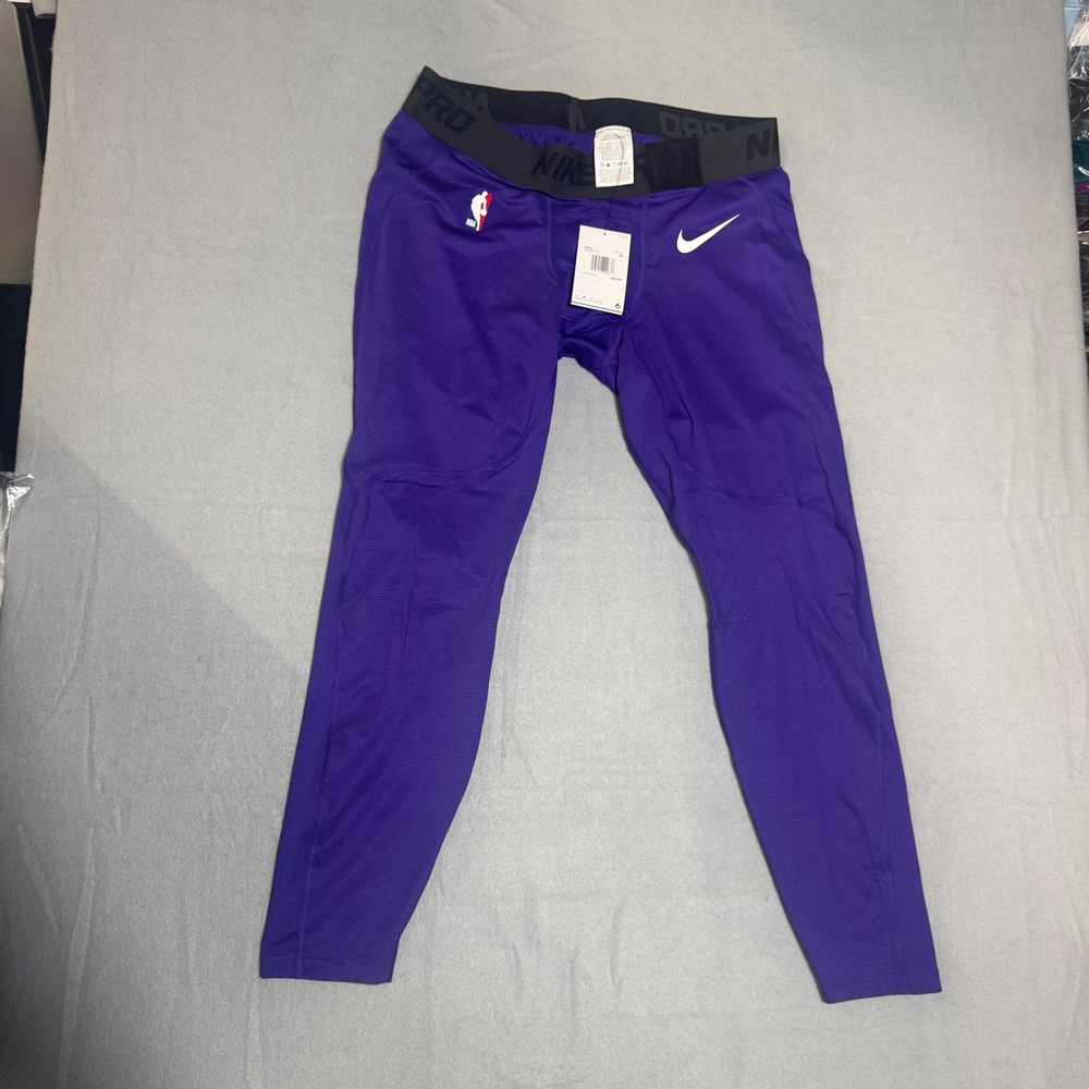Nike Pro NBA Basketball Tights Purple Mens XXL DN1548-504 Compression Leggings
